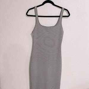 Zara striped midi dress